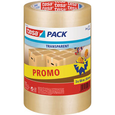 ПАКЕТИРАЩА ЛЕНТА ПРОЗРАЧНА 66M/50MM 2+1 TESA ПАКЕТИРАЩА ЛЕНТА ПРОЗРАЧНА 66M/50MM 2+1 TESA