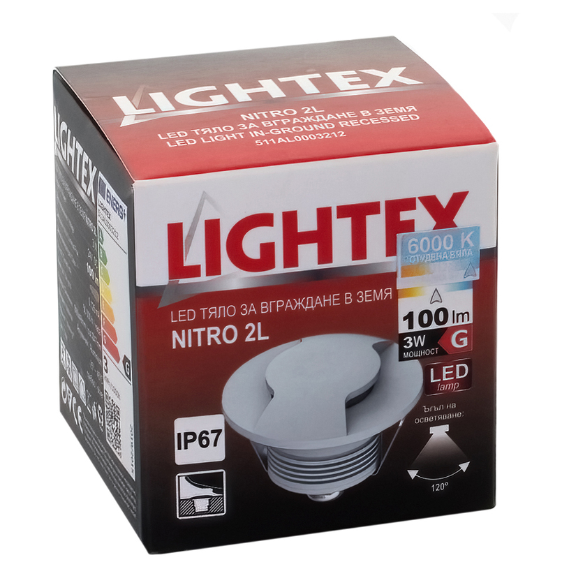 LED ТЯЛО ЗА ВГР. В ЗЕМЯ 3W 2L LIGHTEX LED ТЯЛО ЗА ВГР. В ЗЕМЯ 3W 2L LIGHTEX
