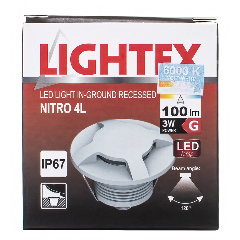 LED ТЯЛО ЗА ВГР. В ЗЕМЯ 3W 3L LIGHTEX LED ТЯЛО ЗА ВГР. В ЗЕМЯ 3W 3L LIGHTEX