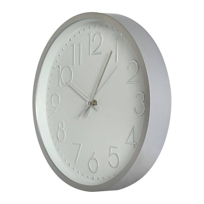 СТЕНЕН ЧАСОВНИК СРЕБРИСТ Ф30 CM СТЕНЕН ЧАСОВНИК СРЕБРИСТ Ф30 CM