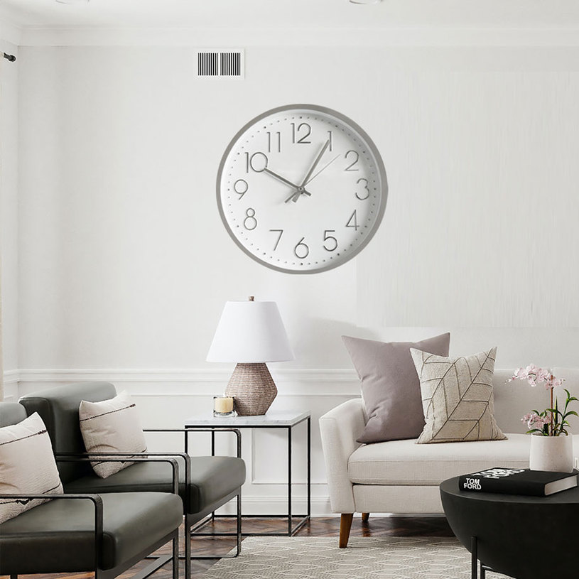 СТЕНЕН ЧАСОВНИК СРЕБРИСТ Ф30 CM СТЕНЕН ЧАСОВНИК СРЕБРИСТ Ф30 CM