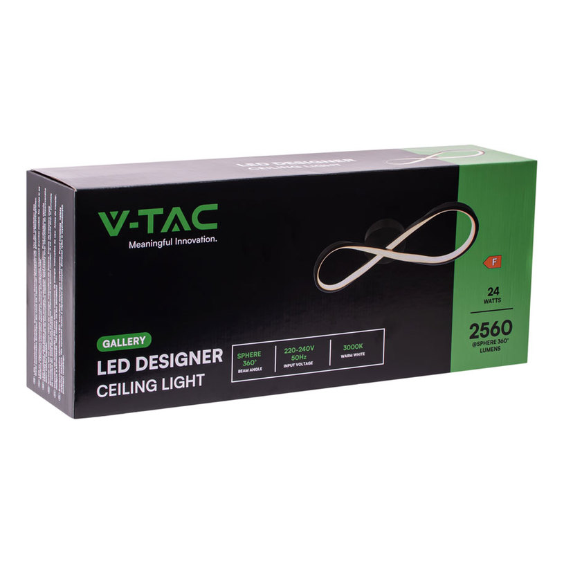LED ПЛАФОН 24W 3K БЕЗКРАЙНОСТ ЧЕРЕН VTAC LED ПЛАФОН 24W 3K БЕЗКРАЙНОСТ ЧЕРЕН VTAC