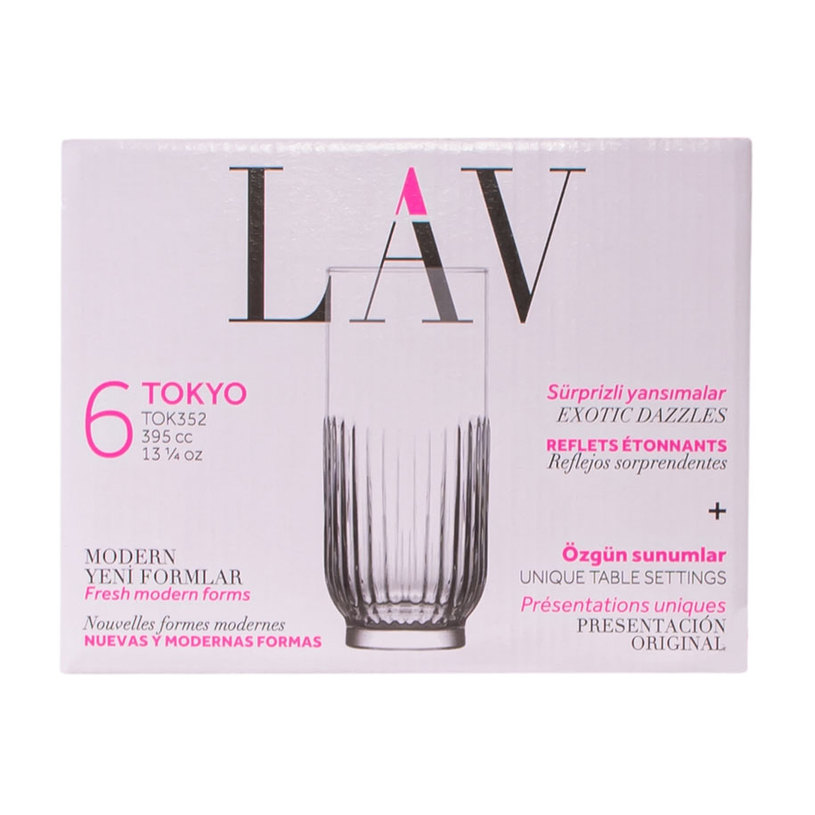 ЧАША ЗА БЕЗАЛКОХОЛНО 395 ML 6 БР TOKYO ЧАША ЗА БЕЗАЛКОХОЛНО 395 ML 6 БР TOKYO