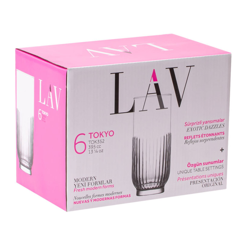 ЧАША ЗА БЕЗАЛКОХОЛНО 395 ML 6 БР TOKYO ЧАША ЗА БЕЗАЛКОХОЛНО 395 ML 6 БР TOKYO