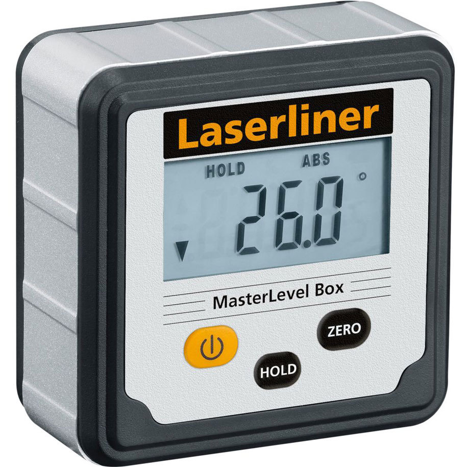 Laserliner MasterLevel Box Digital Electronic Level – 360° Angle Display with Magnets