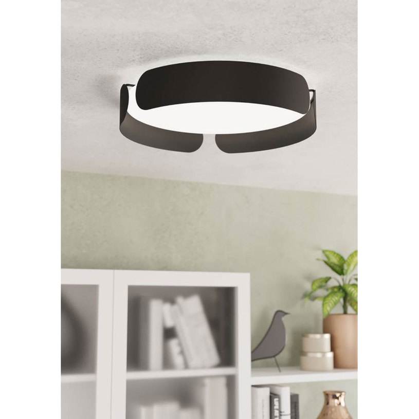 LED ПЛАФОН 24W 3K 35CM ЧЕРЕН VALCASOTTO^ LED ПЛАФОН 24W 3K 35CM ЧЕРЕН VALCASOTTO^