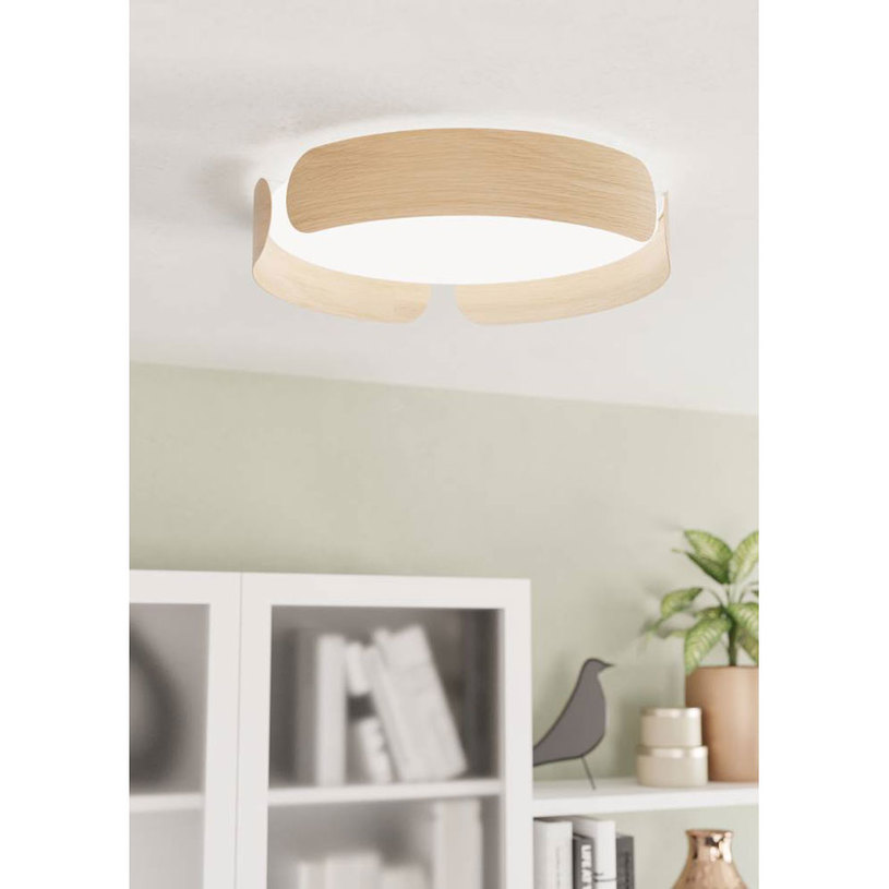 &LED ПЛАФОН 24W 3K 35CM ДЪБ VALCASOTTO^ &LED ПЛАФОН 24W 3K 35CM ДЪБ VALCASOTTO^