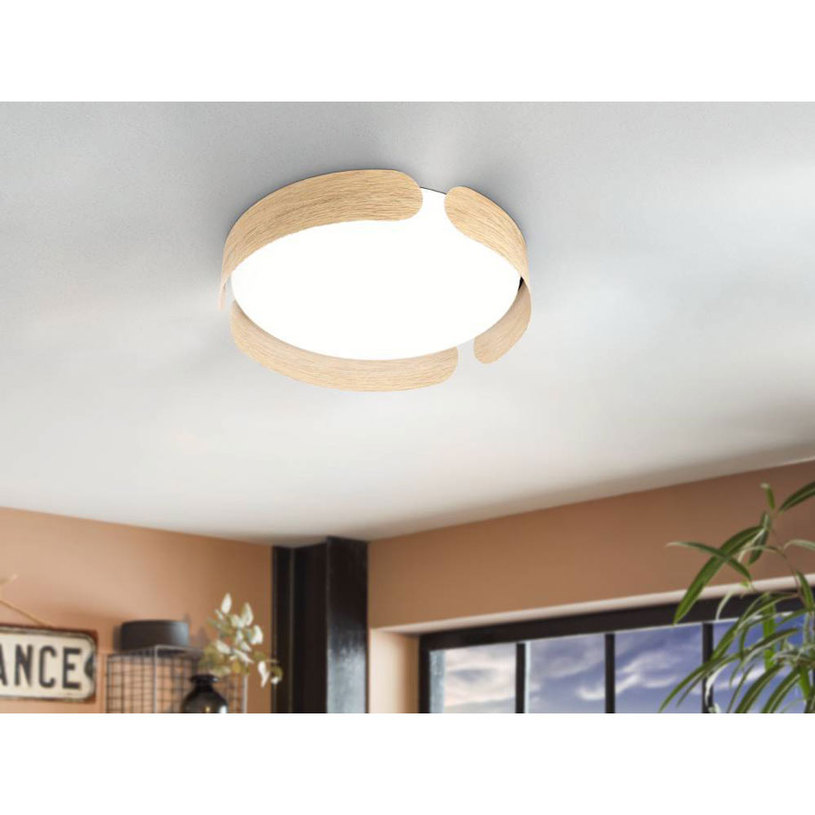 &LED ПЛАФОН 24W 3K 35CM ДЪБ VALCASOTTO^ &LED ПЛАФОН 24W 3K 35CM ДЪБ VALCASOTTO^
