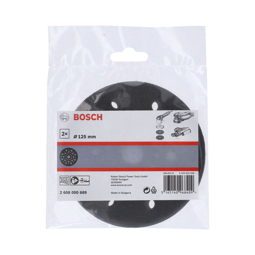 BOSCH ПРЕДП.ЗА ПЛОЧА ЗА ЕКСЦ.ШЛ.125 ММ BOSCH ПРЕДП.ЗА ПЛОЧА ЗА ЕКСЦ.ШЛ.125 ММ