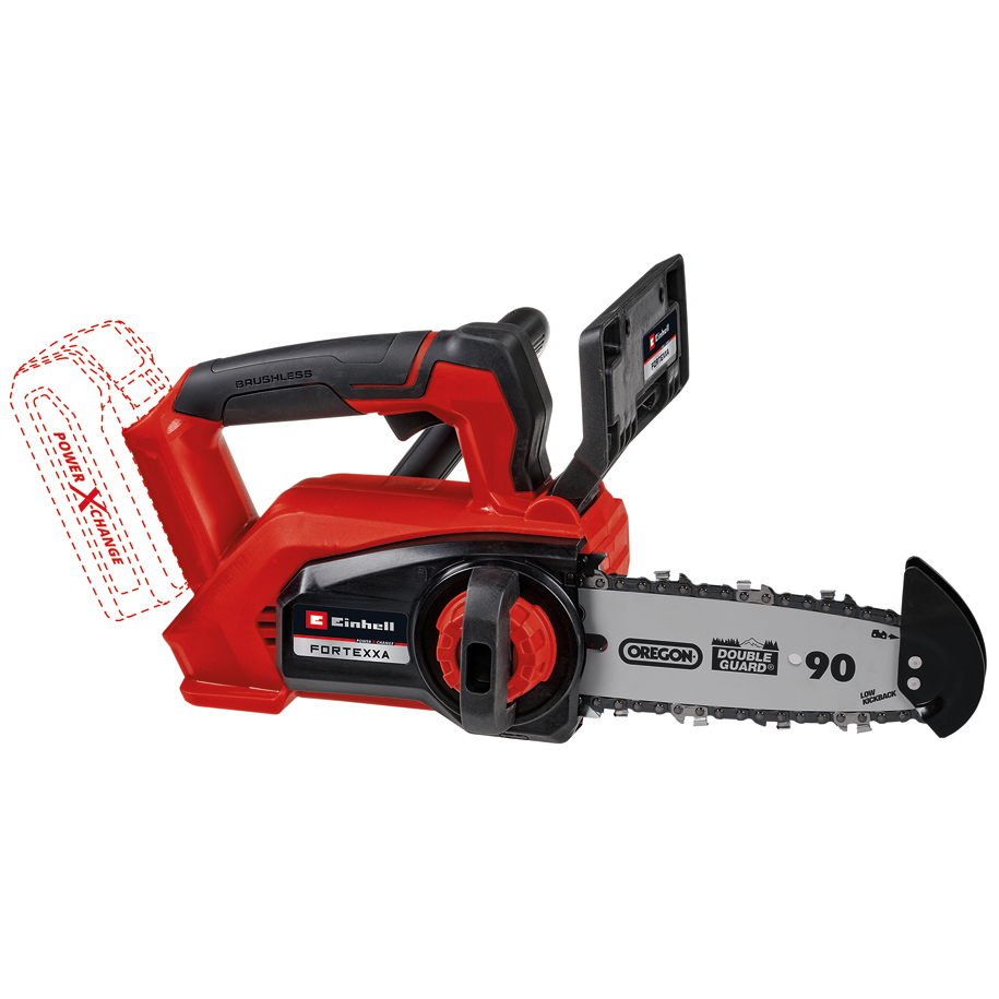 Акумулаторен верижен безчетков трион EINHELL FORTEXXA 18/20 TH, 18 V, шина 20 cm, без батерия и зарядно