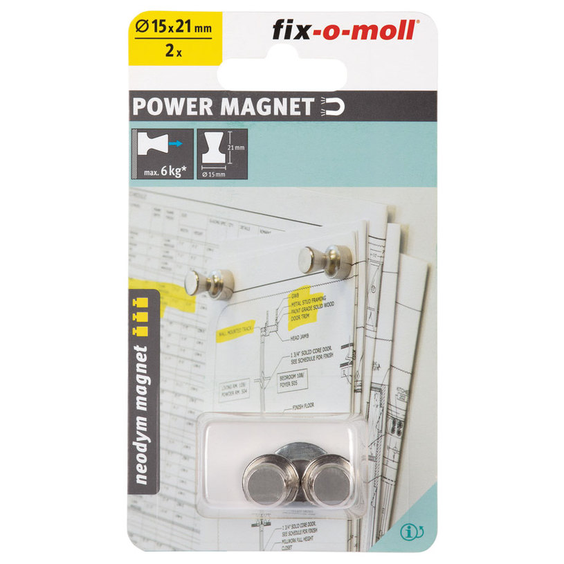 FIX-O-MOLL НЕОД. МАГН.КОНУС 15MM СИВ 2БР FIX-O-MOLL НЕОД. МАГН.КОНУС 15MM СИВ 2БР
