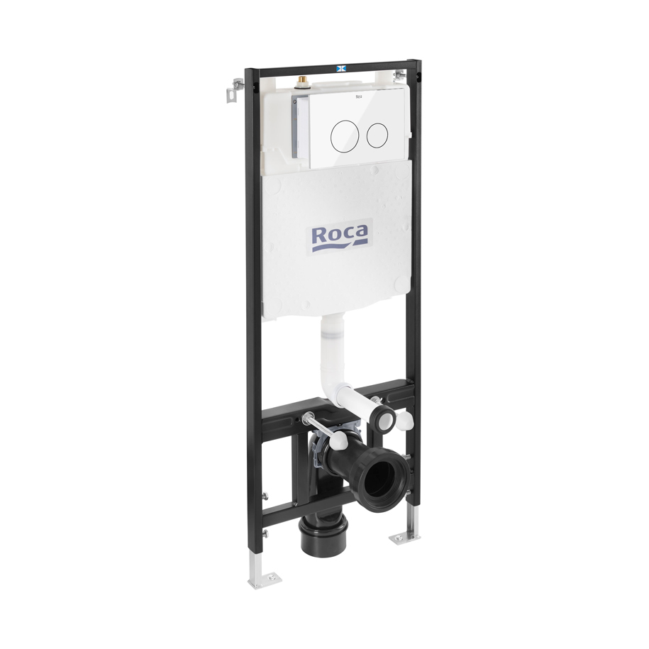 Dual flush button for full or reduced rinse
