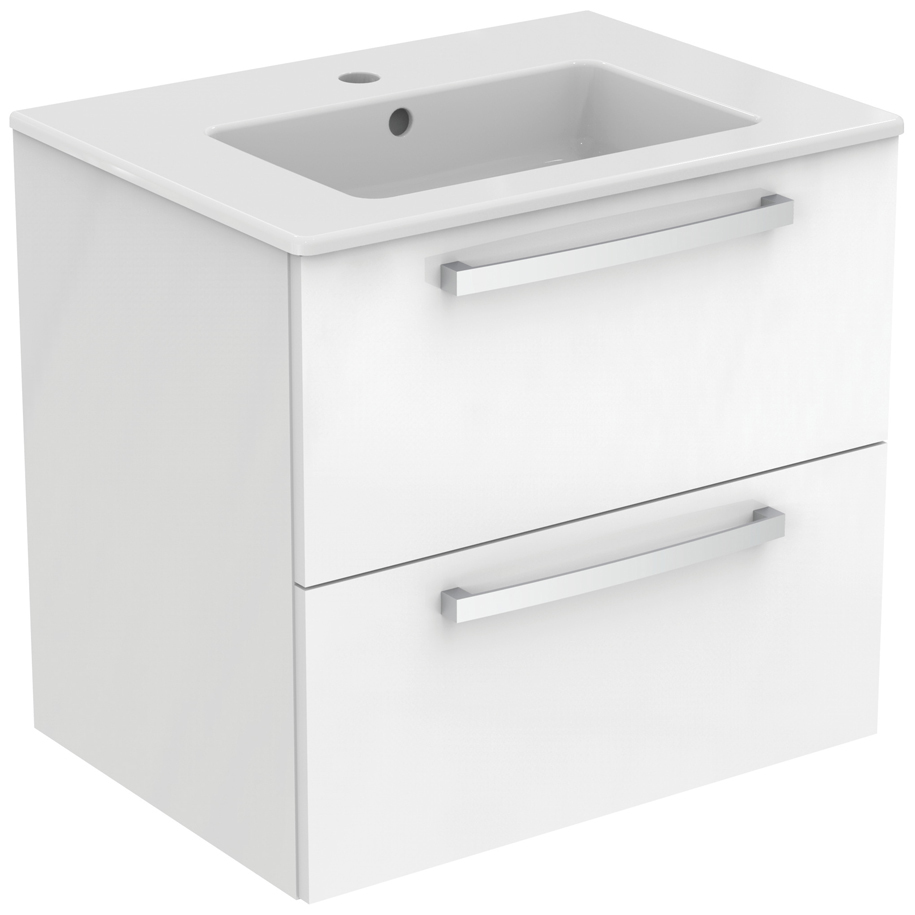 IDEAL STANDARD EUROVIT Bathroom Vanity Unit with Basin, White, 61 cm