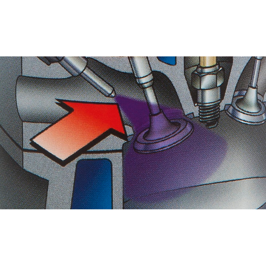 Removes deposits from the injector nozzles