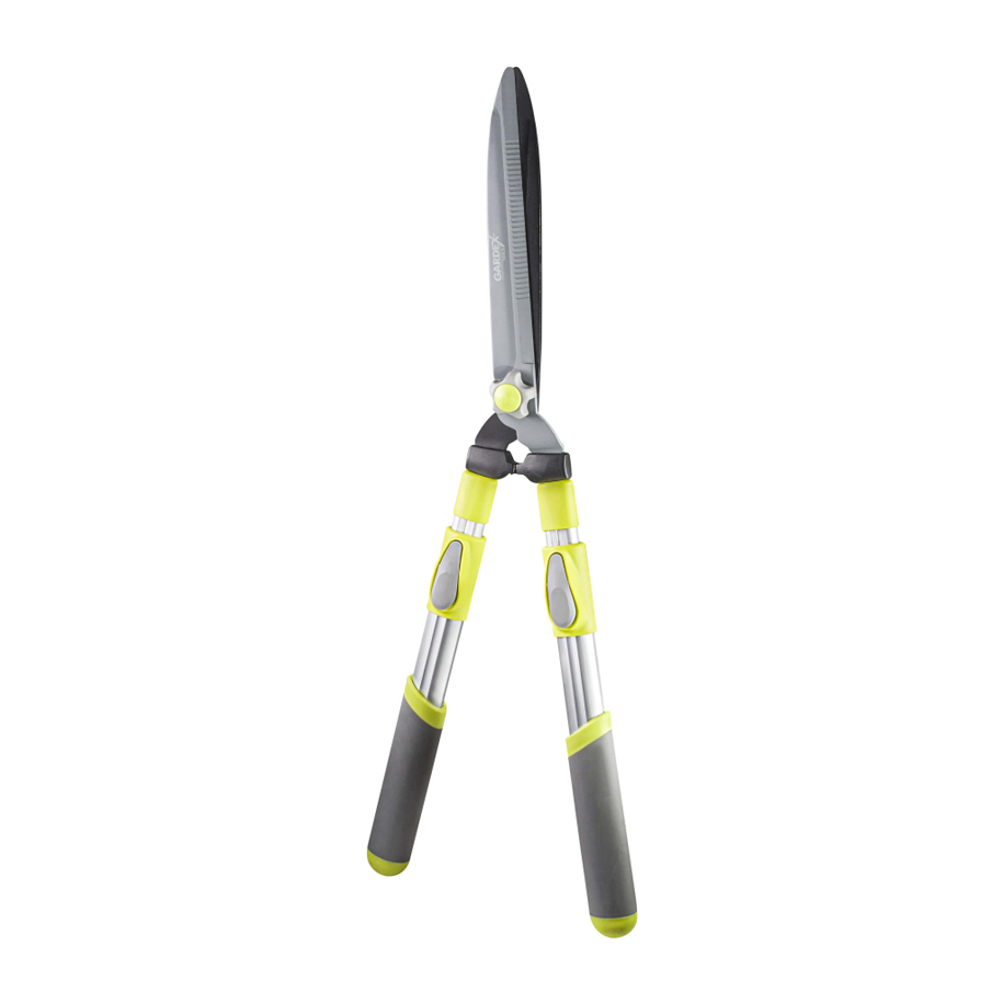 GARDEX Telescopic Hedge Shears with Aluminium Handles, 700–905 mm