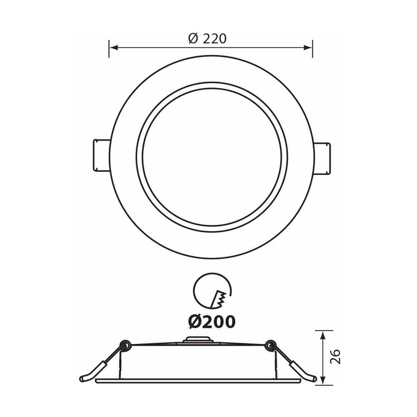 LED ЛУНА 24W 3-64K IP54 КРЪГ VERA VIVA LED ЛУНА 24W 3-64K IP54 КРЪГ VERA VIVA