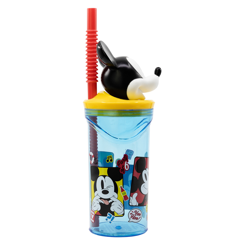 БУТИЛКА СЪС СЛАМКА 3D 360ML MICKEY MOUSE БУТИЛКА СЪС СЛАМКА 3D 360ML MICKEY MOUSE