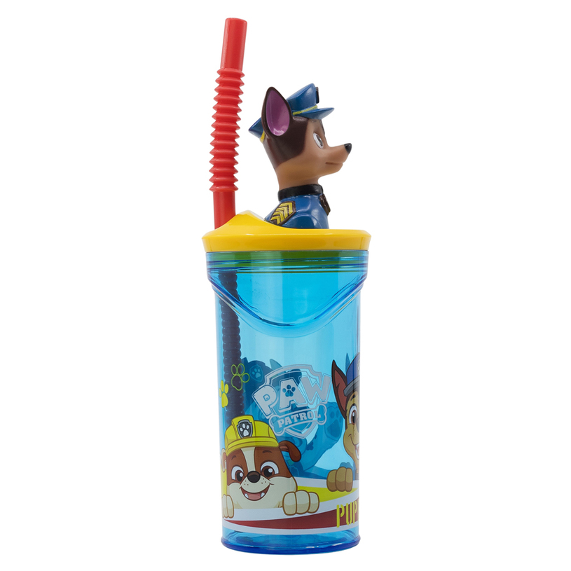 &БУТИЛКА СЪС СЛАМКА 3D 360 ML PAW PATROL &БУТИЛКА СЪС СЛАМКА 3D 360 ML PAW PATROL