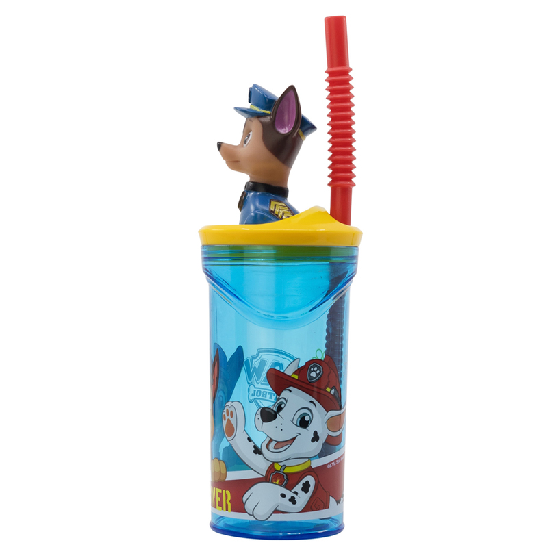 &БУТИЛКА СЪС СЛАМКА 3D 360 ML PAW PATROL &БУТИЛКА СЪС СЛАМКА 3D 360 ML PAW PATROL