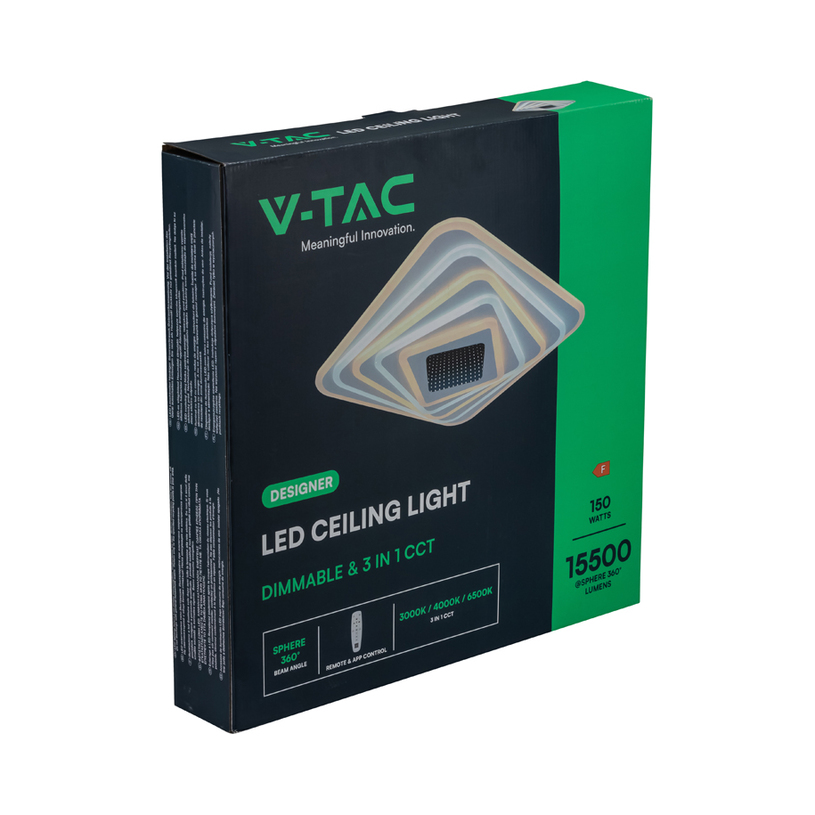 LED ПЛАФОН 150W 3-65K 50CM DIM V-TAC^^ LED ПЛАФОН 150W 3-65K 50CM DIM V-TAC^^