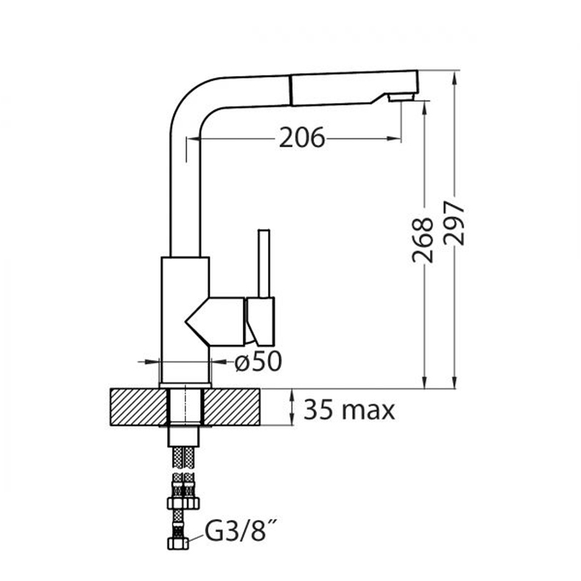 #КУХНЕНСКИ СМЕСИТЕЛ С ДУШ SIROS-P СИВ #КУХНЕНСКИ СМЕСИТЕЛ С ДУШ SIROS-P СИВ