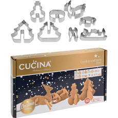 КОМПЛЕКТ КОЛЕДНИ ФОРМИ ЗА СЛАДКИ 8БР LA CUCINA 170450200 КОМПЛЕКТ КОЛЕДНИ ФОРМИ ЗА СЛАДКИ 8БР LA CUCINA 170450200