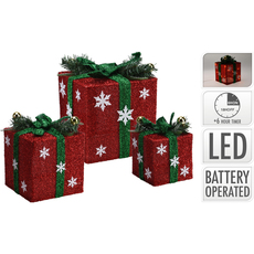 *КОЛЕДНА Д-Я ПОДАРЪЦИ LED 3БР. RED БАТ. *КОЛЕДНА Д-Я ПОДАРЪЦИ LED 3БР. RED БАТ.