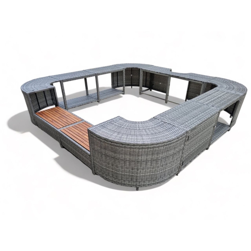 #РАМКА ЗА ДЖАКУЗИ 268/268X40X55 PE РАТАН #РАМКА ЗА ДЖАКУЗИ 268/268X40X55 PE РАТАН