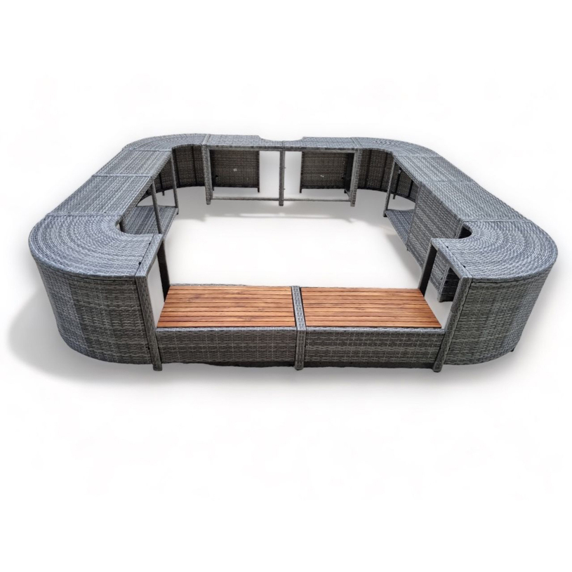 #РАМКА ЗА ДЖАКУЗИ 268/268X40X55 PE РАТАН #РАМКА ЗА ДЖАКУЗИ 268/268X40X55 PE РАТАН