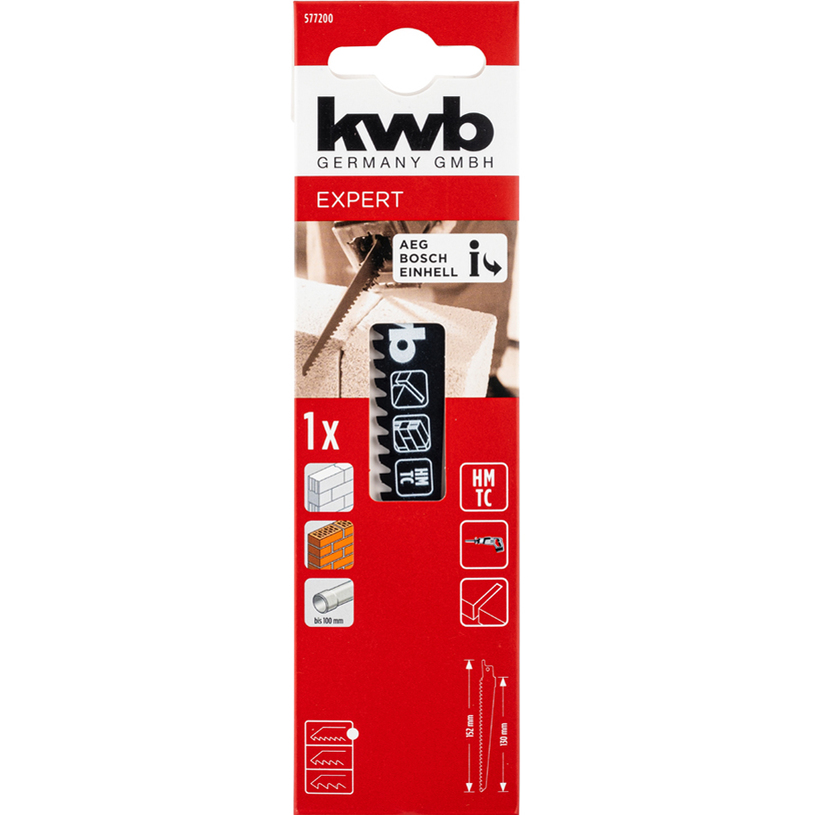 KWB НОЖ НМ ЗА САБЛЕН ТРИОН,152/130 ММ KWB НОЖ НМ ЗА САБЛЕН ТРИОН,152/130 ММ