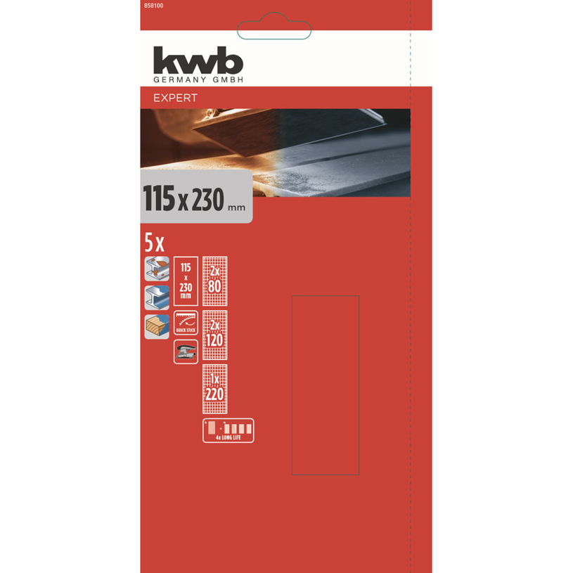 KWB 5 БР. АБРАЗИВНА МРЕЖА 115 Х 230 ММ KWB 5 БР. АБРАЗИВНА МРЕЖА 115 Х 230 ММ
