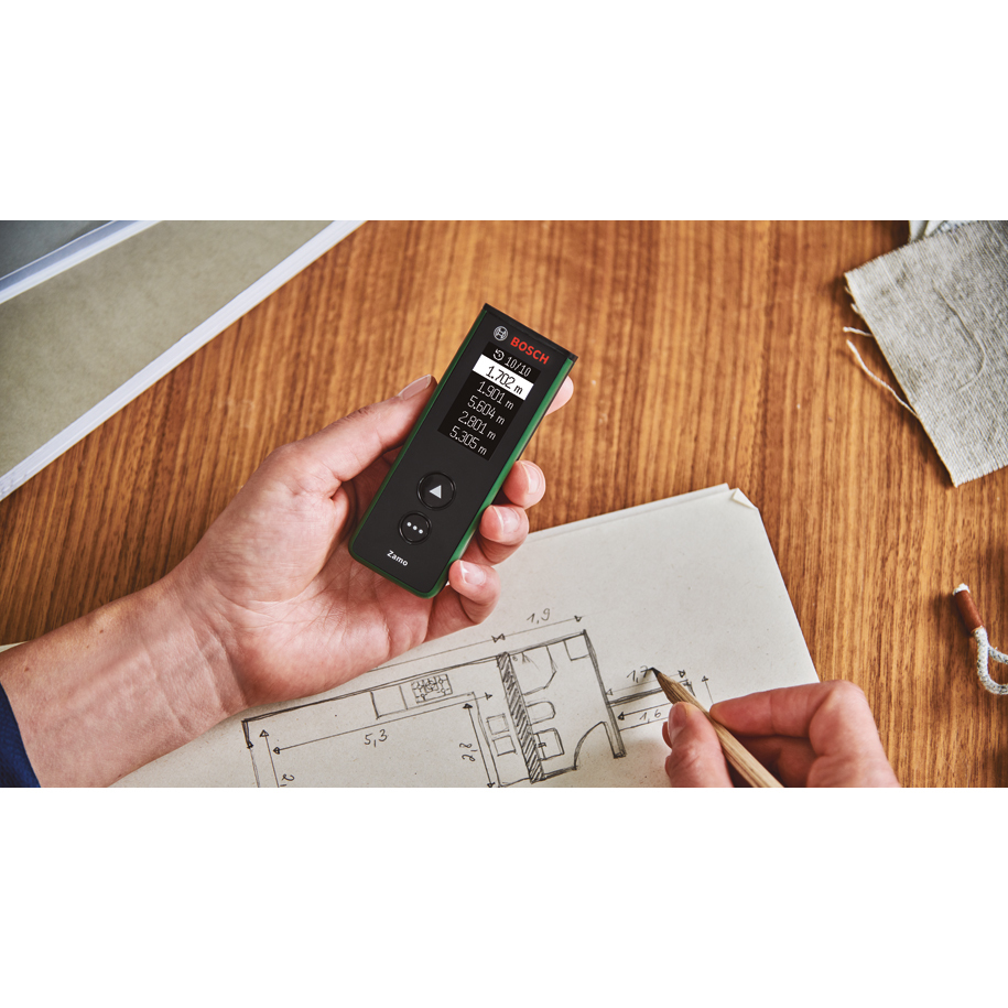 BOSCH ZAMO IV Laser Measure — 25 m Range, ±2 mm Accuracy