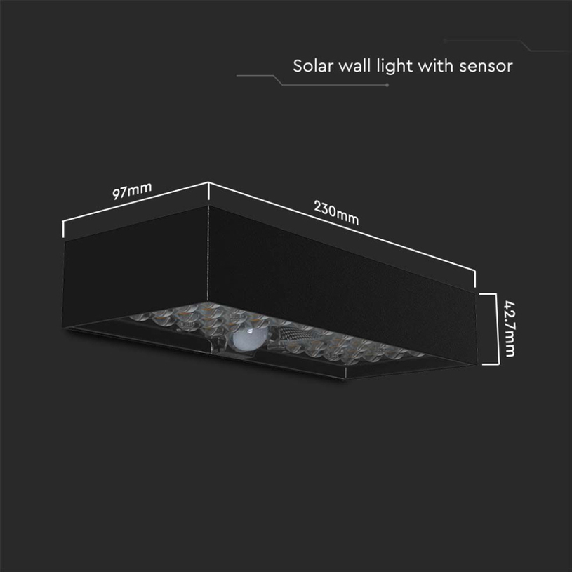 LED СОЛ. ФАСАДНО ТЯЛО 6W 4K ЧЕРНО V-TAC LED СОЛ. ФАСАДНО ТЯЛО 6W 4K ЧЕРНО V-TAC