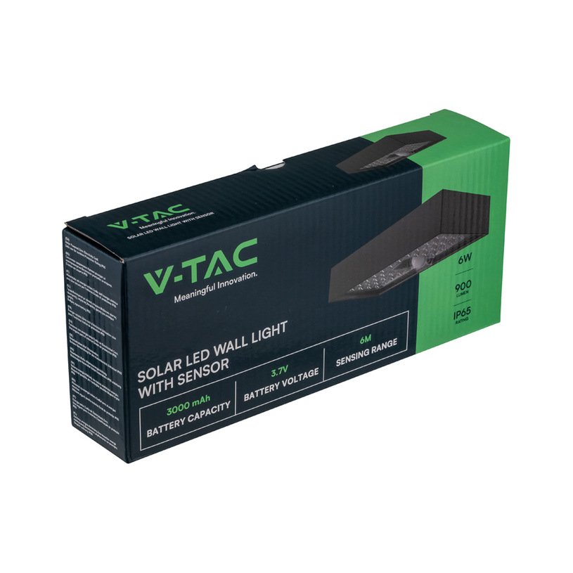 LED СОЛ. ФАСАДНО ТЯЛО 6W 4K ЧЕРНО V-TAC LED СОЛ. ФАСАДНО ТЯЛО 6W 4K ЧЕРНО V-TAC