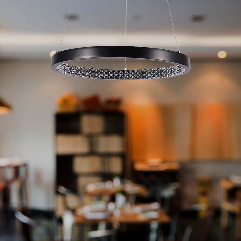LED ПЕНДЕЛ 19W 4K КРИСТАЛ ЧЕРЕН V-TAC^^^ LED ПЕНДЕЛ 19W 4K КРИСТАЛ ЧЕРЕН V-TAC^^^