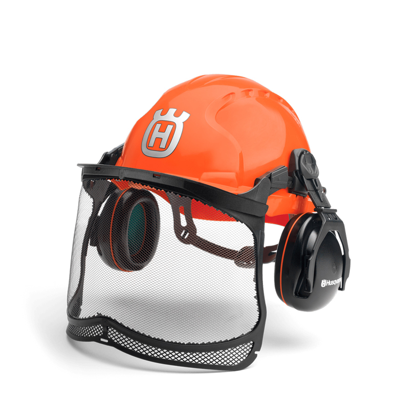 HUSQVARNA КАСКА С ВИЗЬОР И АНТИФОНИ^^ HUSQVARNA КАСКА С ВИЗЬОР И АНТИФОНИ^^