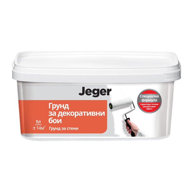 ***JEGER ГРУНД ЗА ДЕКОРАТИВНИ БОИ 1 L ***JEGER ГРУНД ЗА ДЕКОРАТИВНИ БОИ 1 L