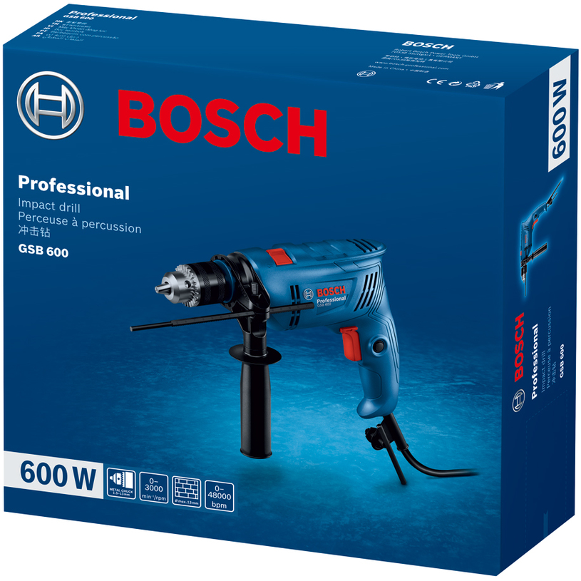 BOSCH BLUE GSB 600 УДАРНА БОРМАШИНА BOSCH BLUE GSB 600 УДАРНА БОРМАШИНА