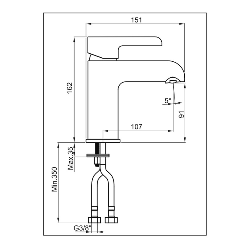 С-Л DALIA ЗА УМИВ.WQ3W13400050004WH/CH С-Л DALIA ЗА УМИВ.WQ3W13400050004WH/CH