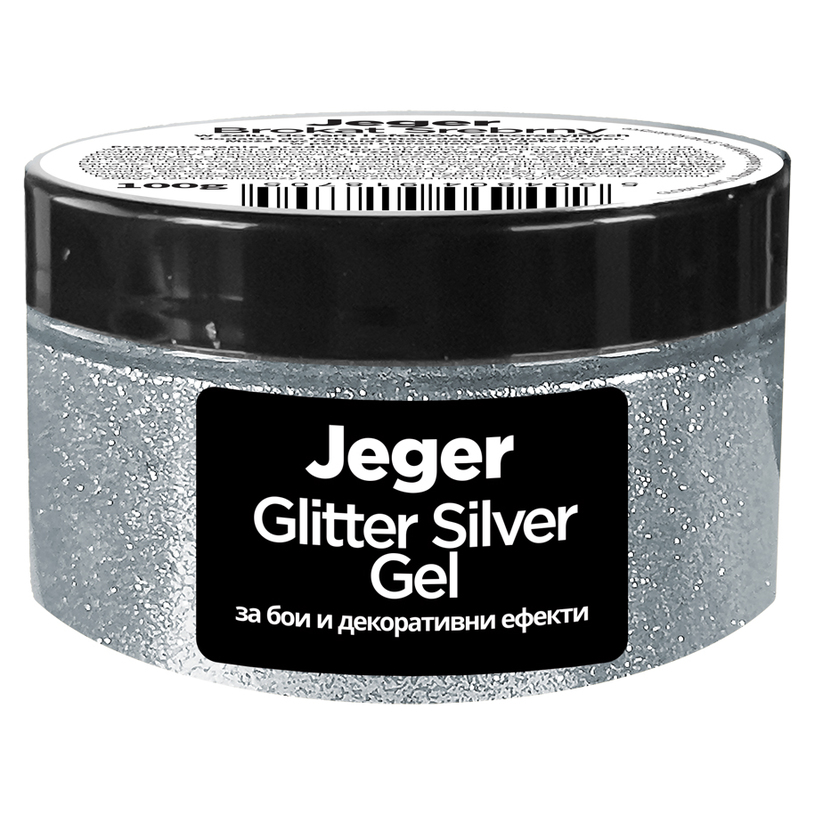 JEGER ГЕЛ БЛЯСЪК СРЕБРО 100 ml JEGER ГЕЛ БЛЯСЪК СРЕБРО 100 ml