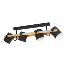 СПОТ 4XE27 ЧЕРЕН HORNWOOD EGLO@ СПОТ 4XE27 ЧЕРЕН HORNWOOD EGLO@