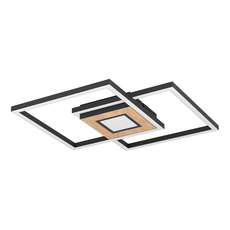 &LED ПЛАФОН 2X17W 27-65K ЧЕРЕН EGLO@ &LED ПЛАФОН 2X17W 27-65K ЧЕРЕН EGLO@