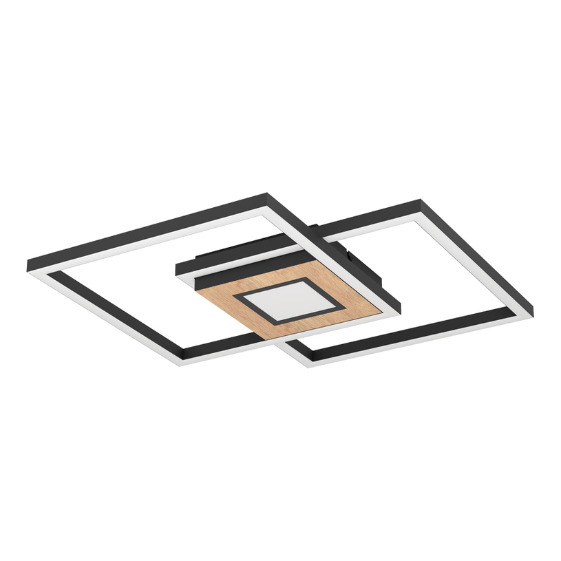 &LED ПЛАФОН 2X17W 27-65K ЧЕРЕН EGLO@ &LED ПЛАФОН 2X17W 27-65K ЧЕРЕН EGLO@