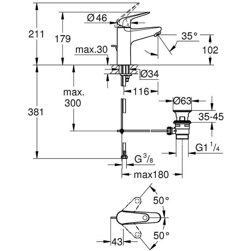 СМЕСИТЕЛ SWIFT 2023 M 24325001 СМЕСИТЕЛ SWIFT 2023 M 24325001