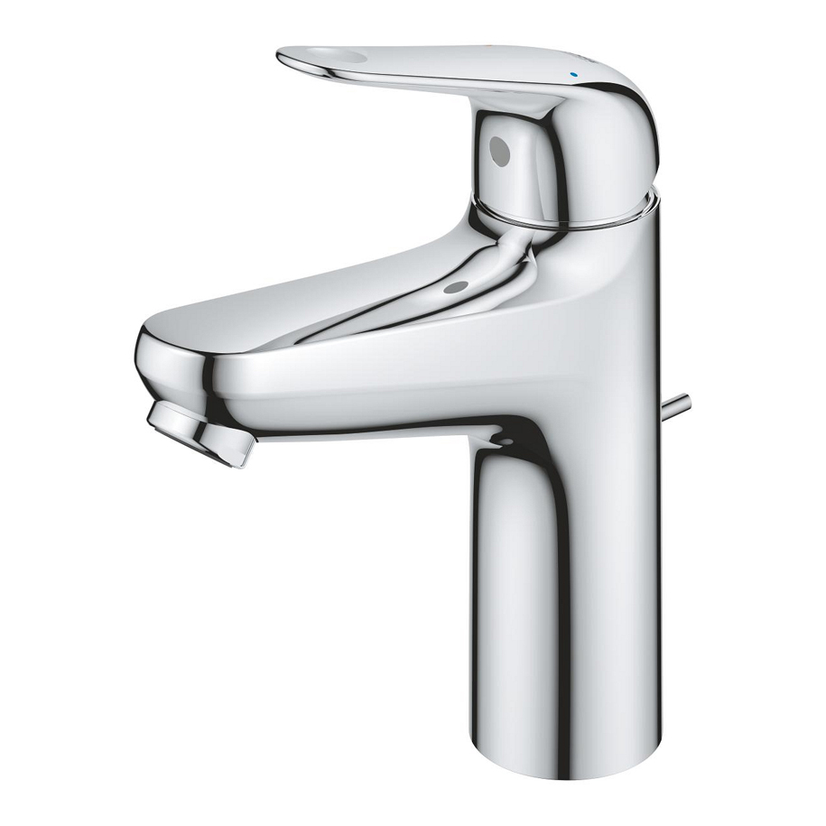GROHE Swift M-Size Basin Mixer Tap, Chrome, with Pop-Up Waste (24325001)