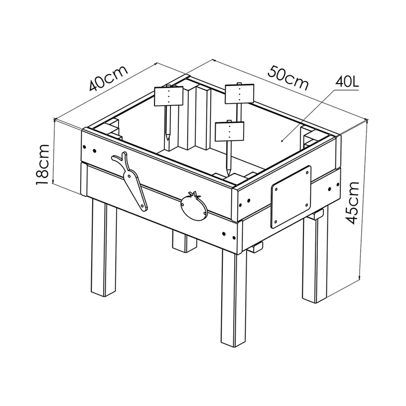 ВИСОКА ЛЕХА ЗА ГРАДИНА ДЕТСКА MARGUERITE ВИСОКА ЛЕХА ЗА ГРАДИНА ДЕТСКА MARGUERITE