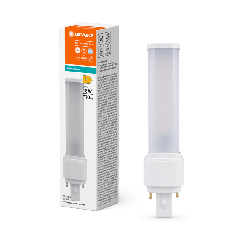 LED КР G24 7W 4K 770LM LEDVANCE LED КР G24 7W 4K 770LM LEDVANCE