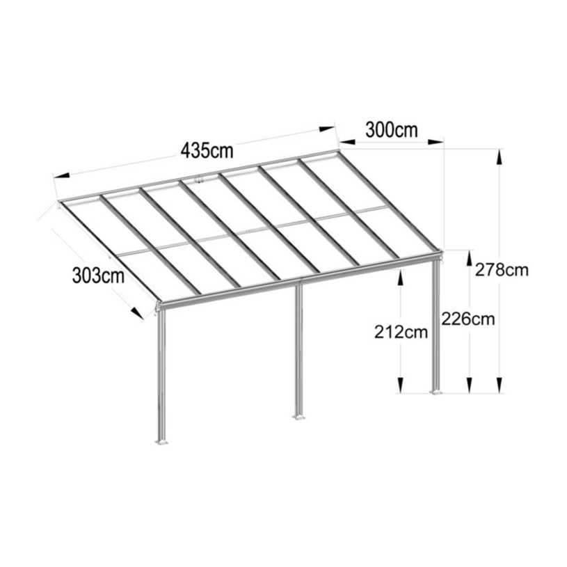 #ПЕРГОЛА LOUIS 313x303x278cm #ПЕРГОЛА LOUIS 313x303x278cm