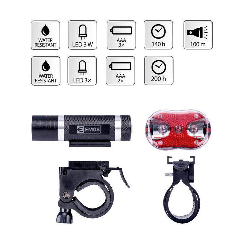 ФАР К-КТ EMOS ПРЕДЕН+ЗАДЕН P392 ФАР К-КТ EMOS ПРЕДЕН+ЗАДЕН P392