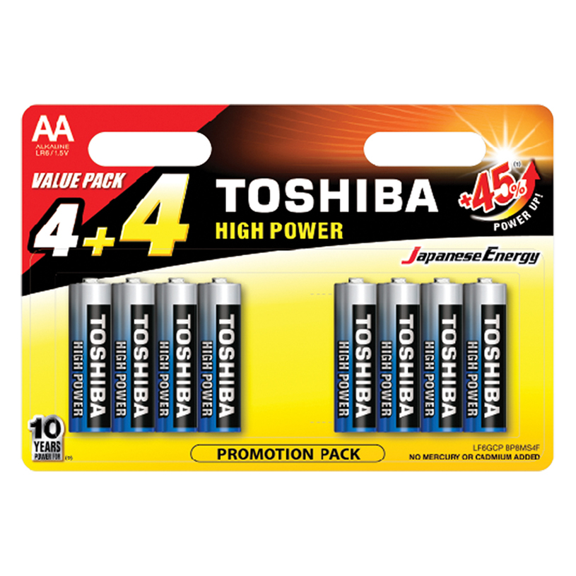 БАТ. TOSHIBA BLUELINE LR6 4+4БР. БАТ. TOSHIBA BLUELINE LR6 4+4БР.